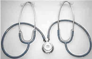 Sprague-Rappaport&nbsp;headed TEACHING STETHOSCOPE with compact binaurals.&nbsp;